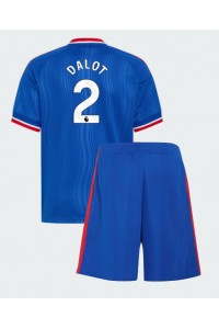 Manchester United Diogo Dalot #2 Babyklær Borte Fotballdrakt til barn 2026-27 Korte ermer (+ Korte bukser)